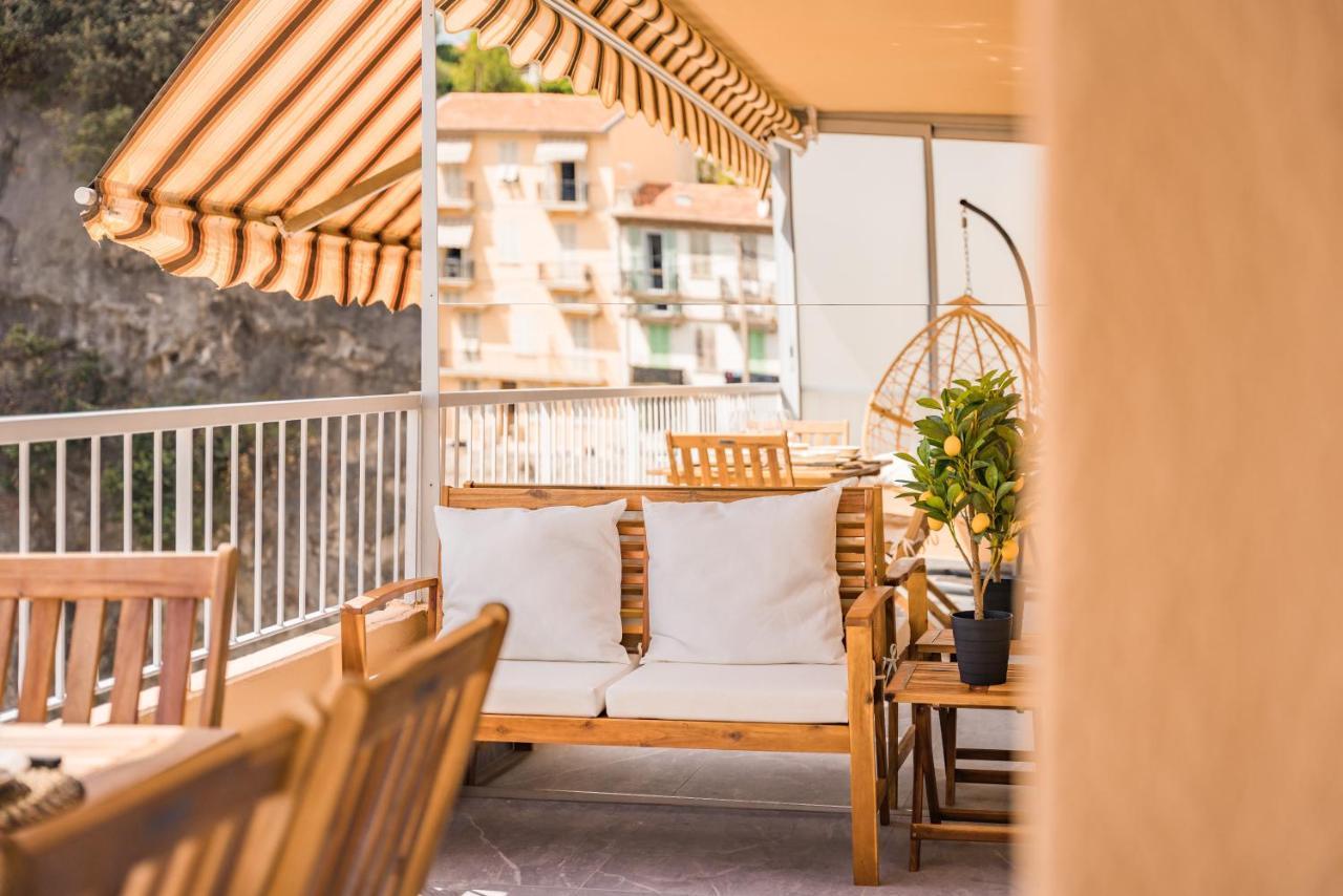 Baie De Monaco - Terrasse Vue Mer - Parking - Af Бюсолей Екстериор снимка